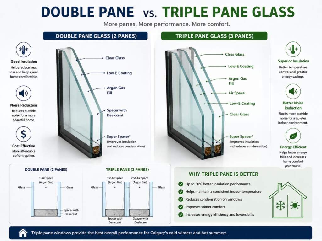 Double Pane vs Triple Pane Glass