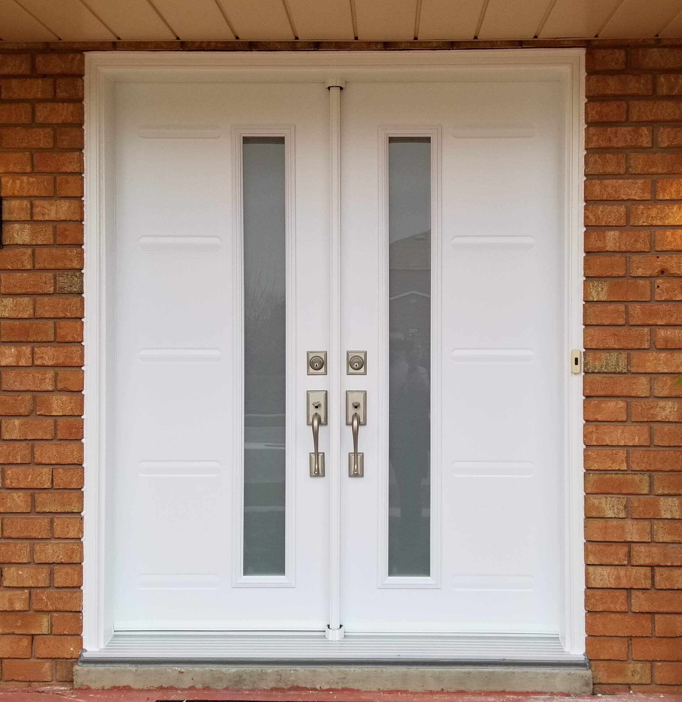 Energy-efficient steel entry door for Calgary homes