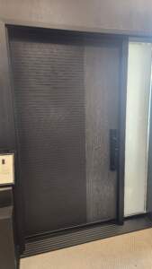 fiberglass front door with sidelight Calgary
