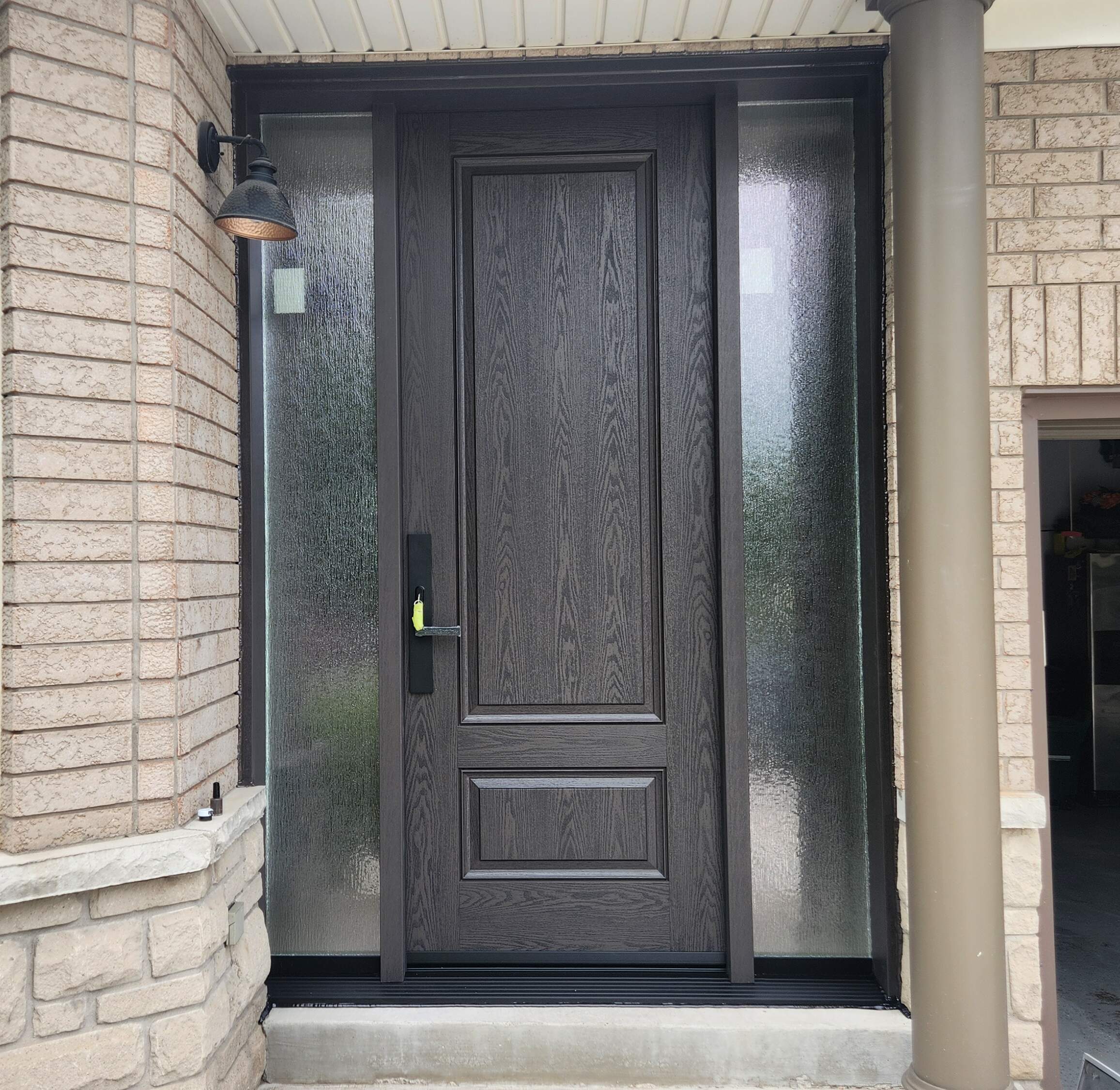 front door replacement Calgary with modern energy-efficient entry door