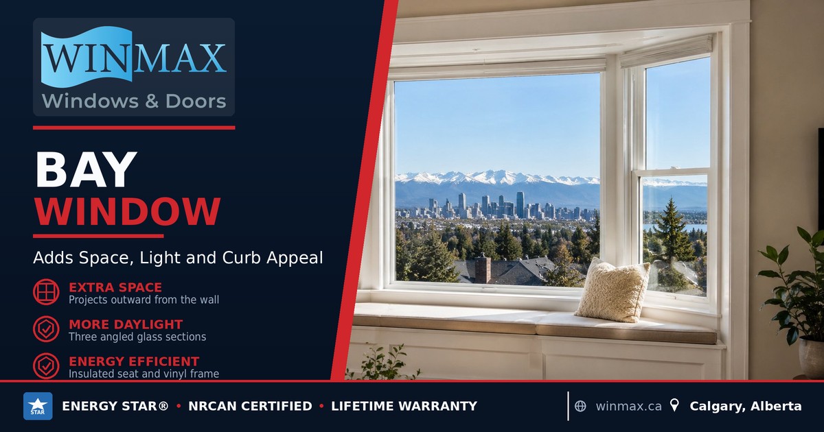 Bay windows in Calgary by Winmax Windows and Doors