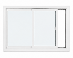 Single lift-out slider with the right-hand operating sash open