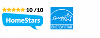 HomeStars and ENERGY STAR logos